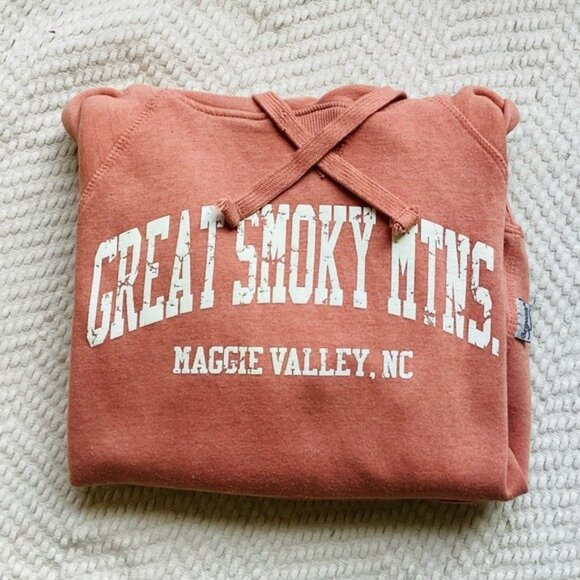 Great Smoky Mountains Maggie Valley, NC Hoodie Vintage Wear By Baypoint Size S - Picture 9 of 9